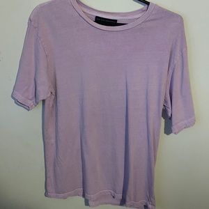 Men’s XS, light purple t- shirt.